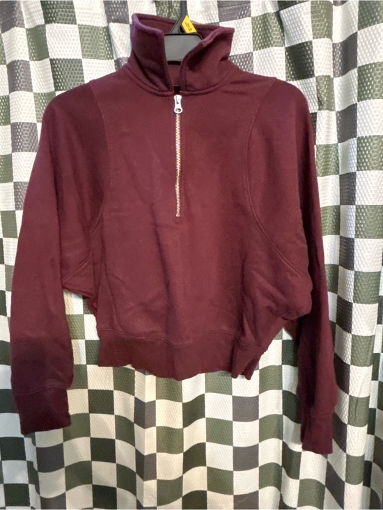 wild fable Sweaters - Wild Fable Burgundy Half-Zip Sweatshirt